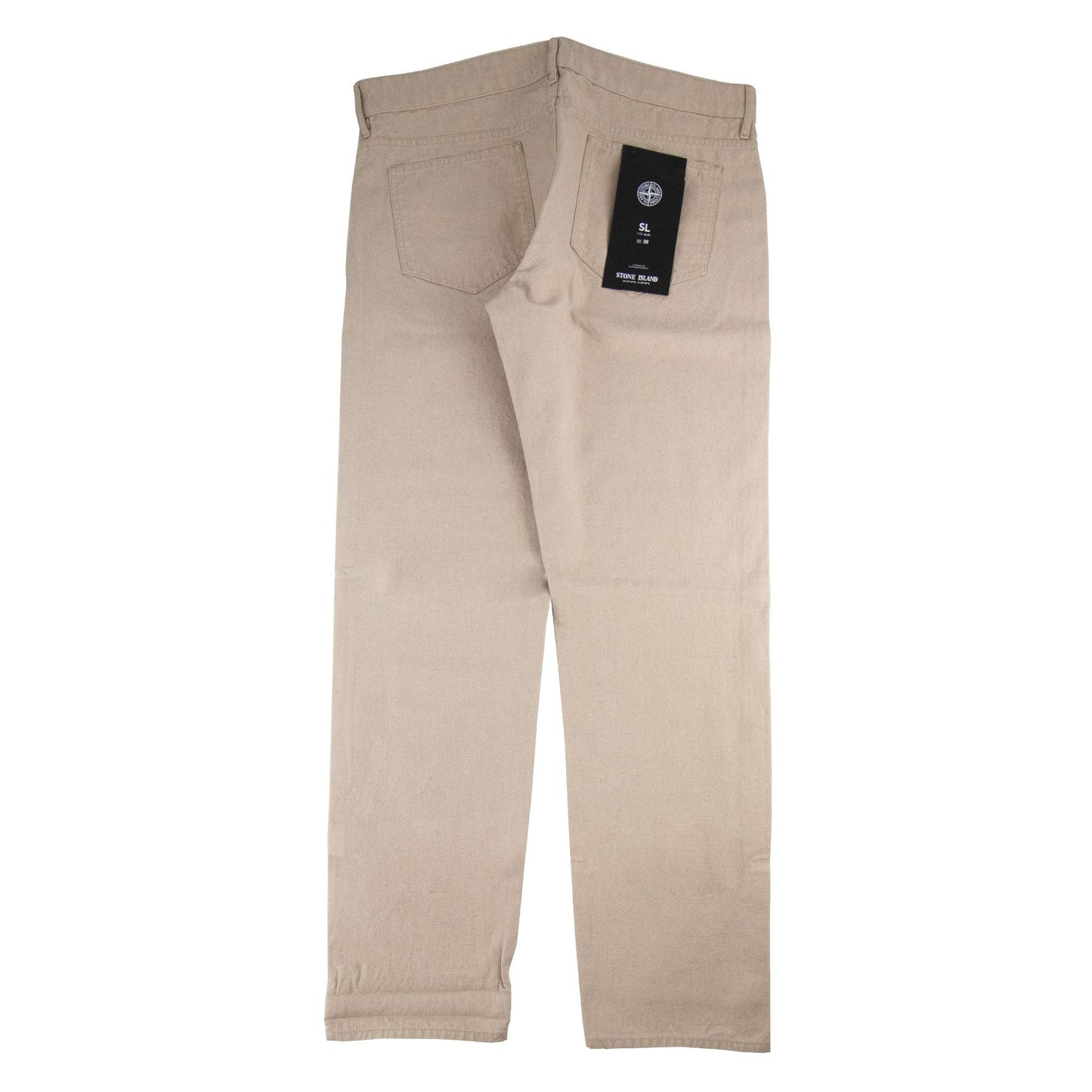 Stone Island Sl Slim Patch Back Pocket Jean Beige
