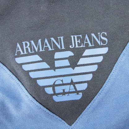 Armani Jeans Eagle Logo S/s Polo Blue Avio