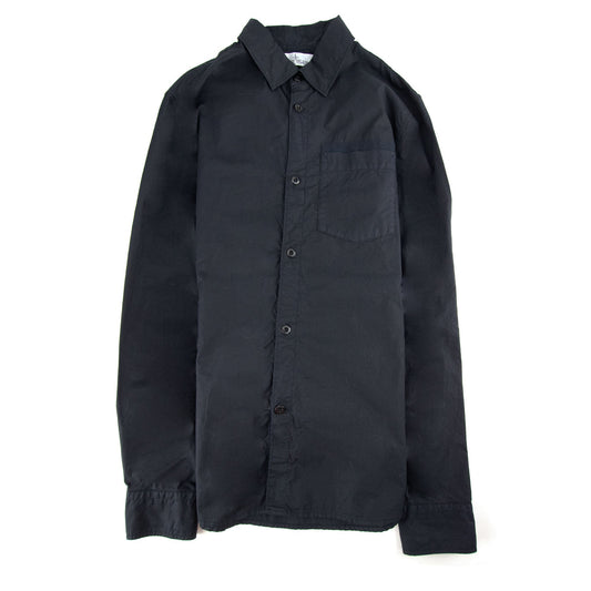 Stone Island Junior Arm Patch Classic Shirt Navy V0020