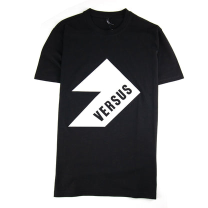 Versace Versus Printed Logo T Shirt Black