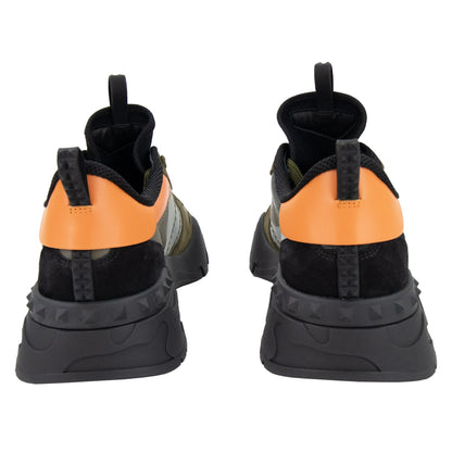 Valentino Camouflage Rockrunner Plus Sneakers Khaki/Orange