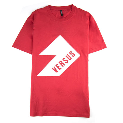 Versace Versus Printed Logo T Shirt Red