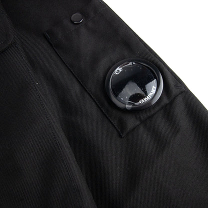 CP Company Front Pocket Button Up Overshirt Black 999
