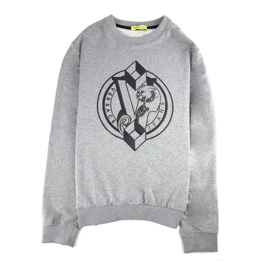 Versace Jeans Logo Light Fleece Sweatshirt Grey