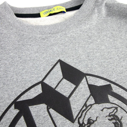 Versace Jeans Logo Light Fleece Sweatshirt Grey
