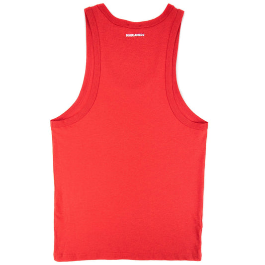 Dsquared2 Back Logo Tank Top Red