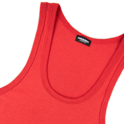 Dsquared2 Back Logo Tank Top Red