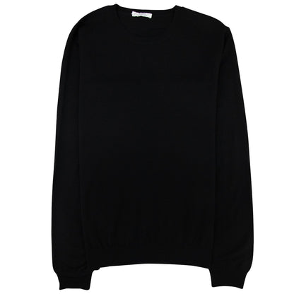 Versace Collection Back Medusa Knitted Sweater Black