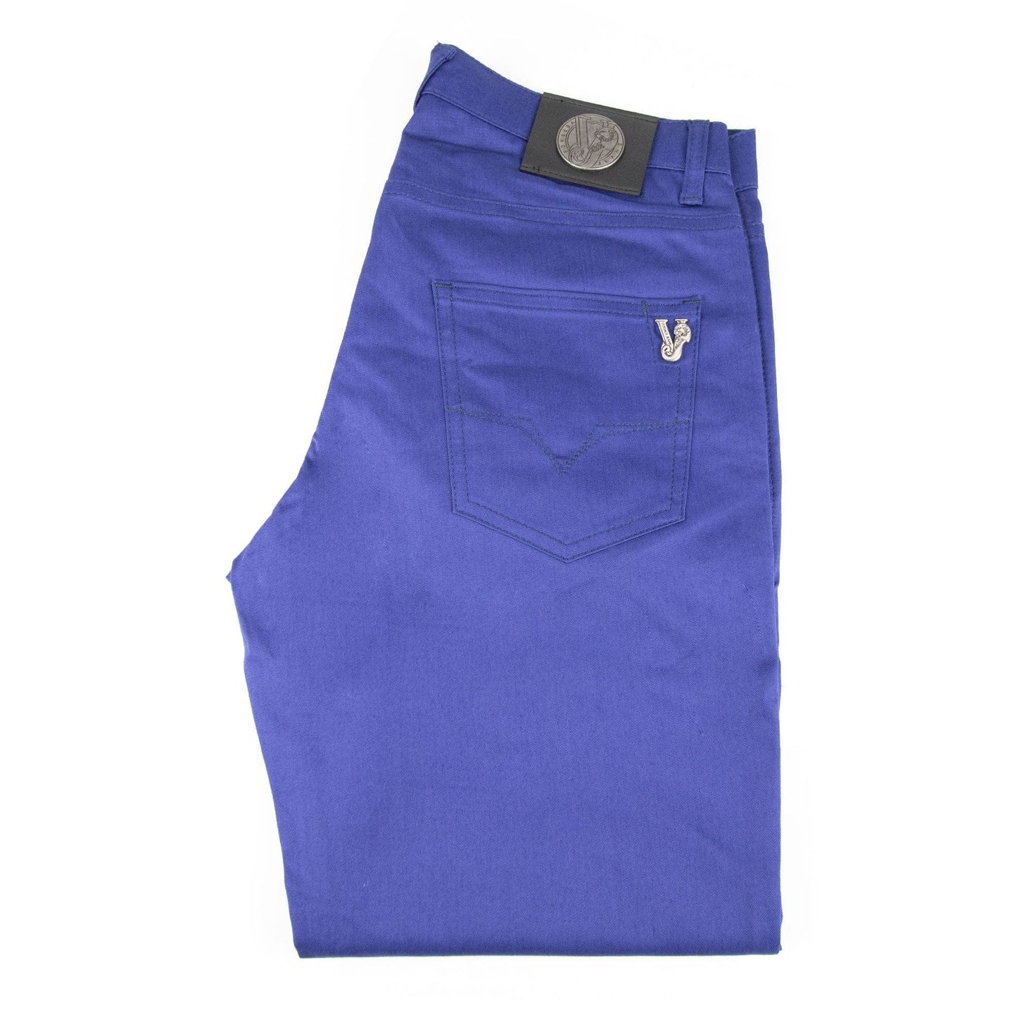 Versace Jeans Pocket Tiger Gabardine Reg Fit Jean Blue
