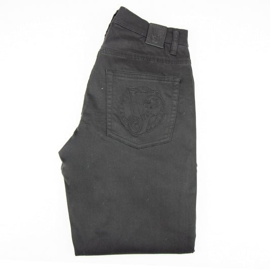 Versace Jeans Round Tiger Pocket Skinny Jean Black
