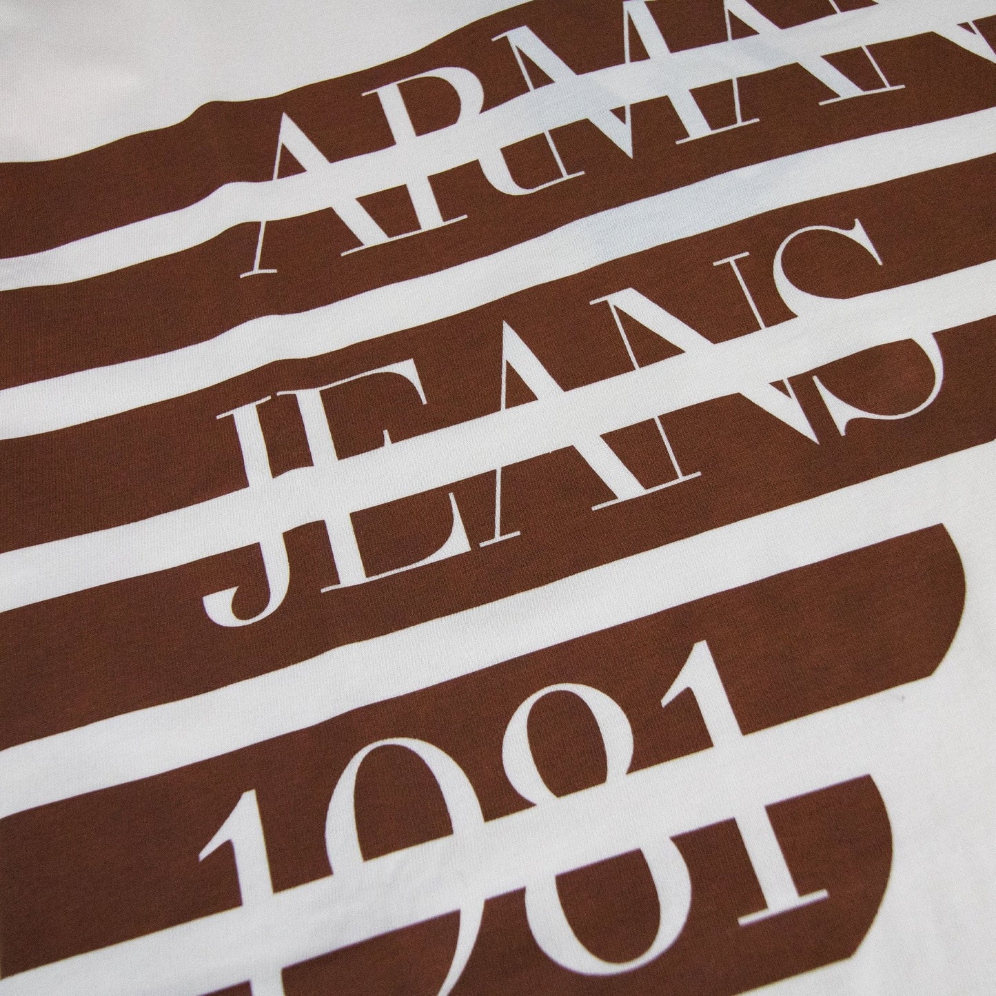 Armani Jeans Classic Logo Crewneck T Shirt Arancio Chiaro