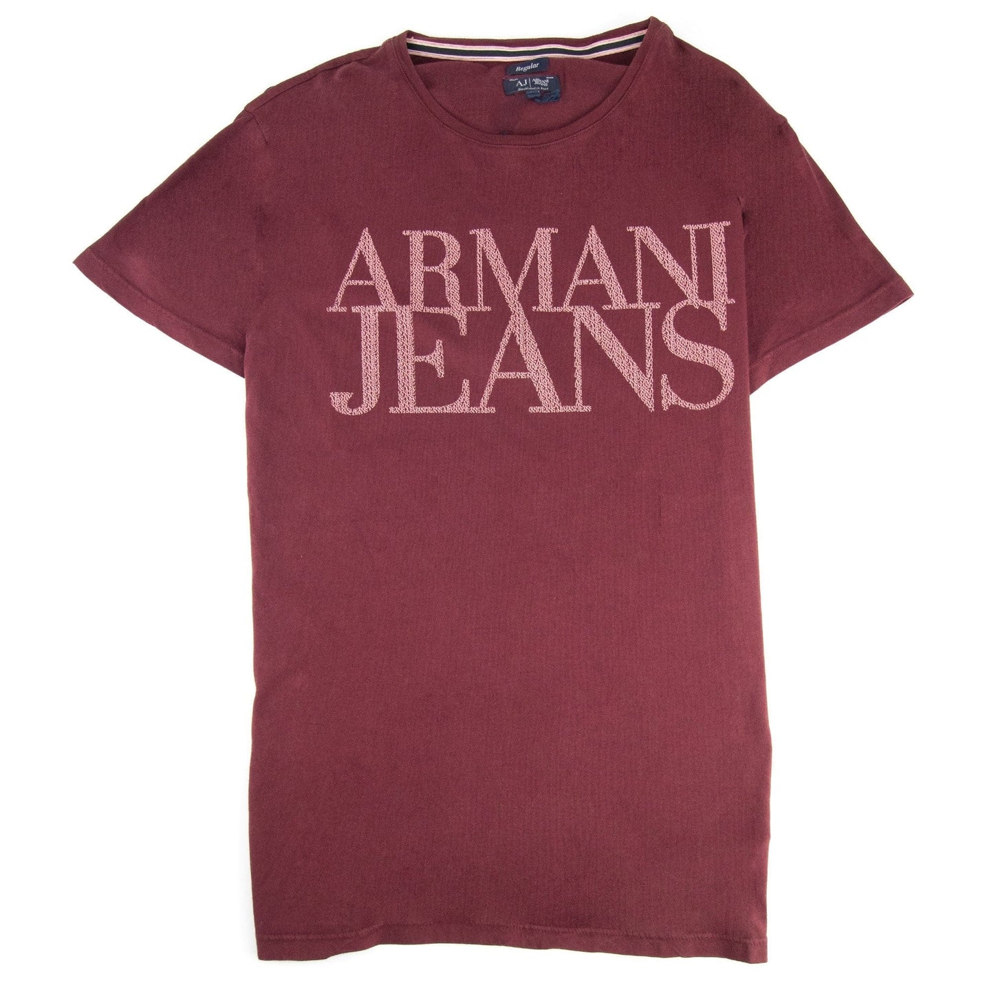 Armani Jeans Logo Printed T Shirt Rosso Red