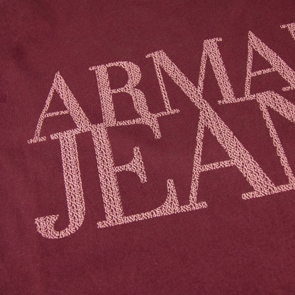 Armani Jeans Logo Printed T Shirt Rosso Red