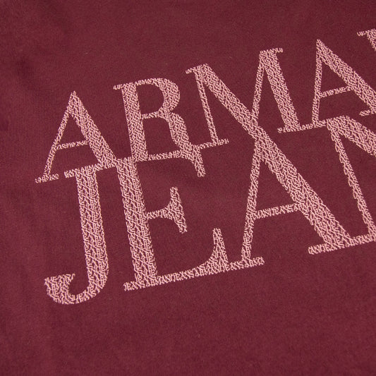 Armani Jeans Logo Printed T Shirt Rosso Red