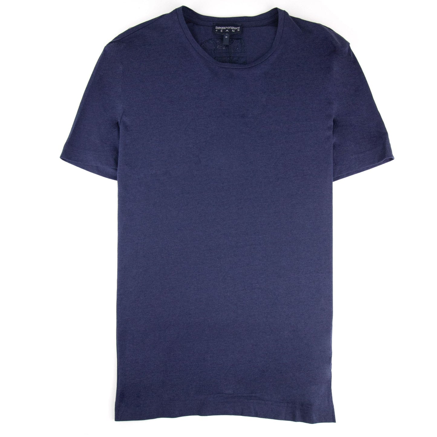 Armani Jeans Embroidered Back Logo T Shirt Blue