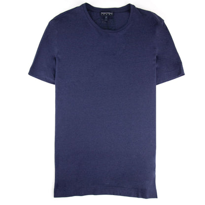 Armani Jeans Embroidered Back Logo T Shirt Blue