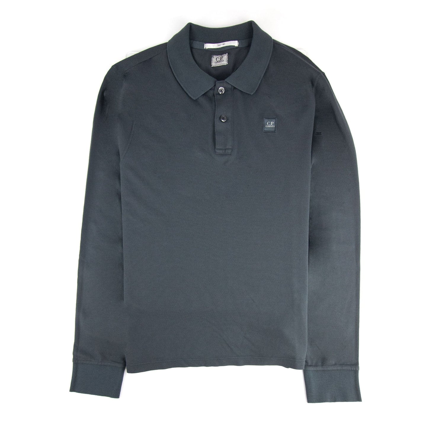 CP Company Tacting Long Sleeve Polo Dark Grey