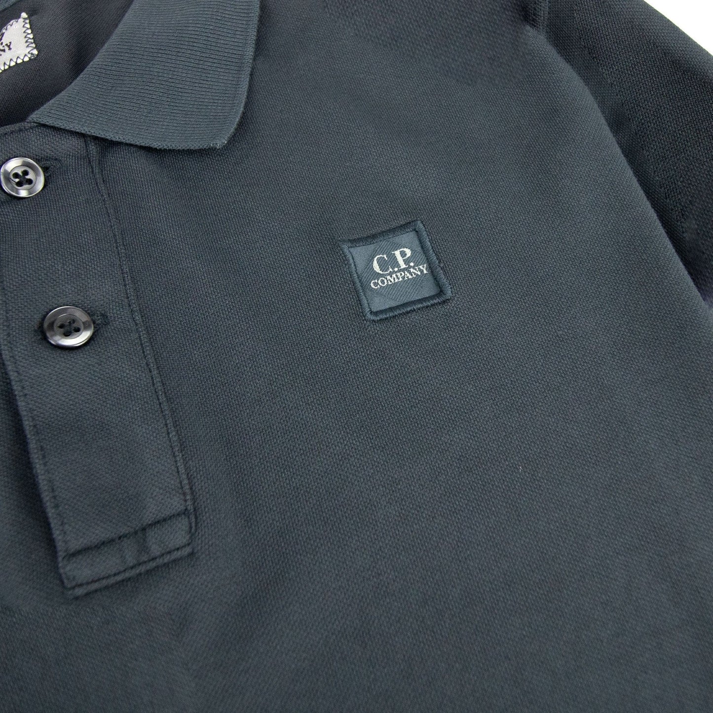 CP Company Tacting Long Sleeve Polo Dark Grey