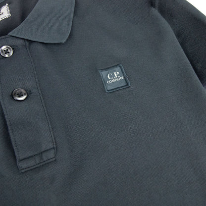 CP Company Tacting Long Sleeve Polo Dark Grey