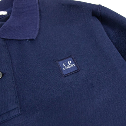 CP Company Tacting Long Sleeve Polo Navy