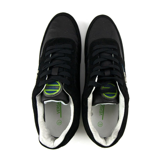 Versace Jeans Vj Logo Casual Sport Trainers Black