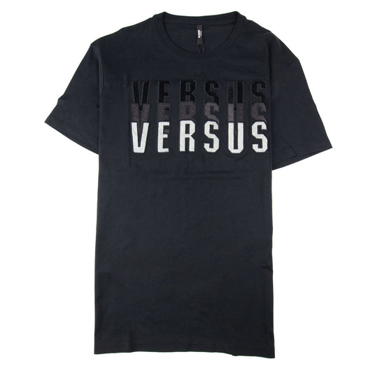 Versace Versus Gradient Logo T Shirt Black