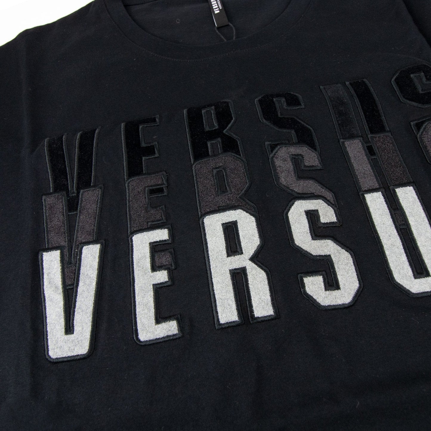 Versace Versus Gradient Logo T Shirt Black