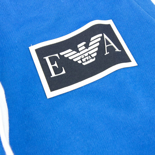 Emporio Armani Ea Sleevless Hooded Sweater Blue