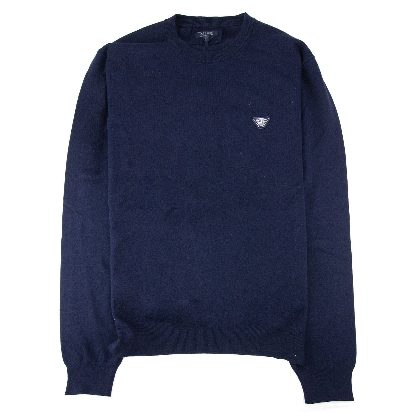 Armani Jeans Lightweight Patch Logo Sweatshirt Navy Blue