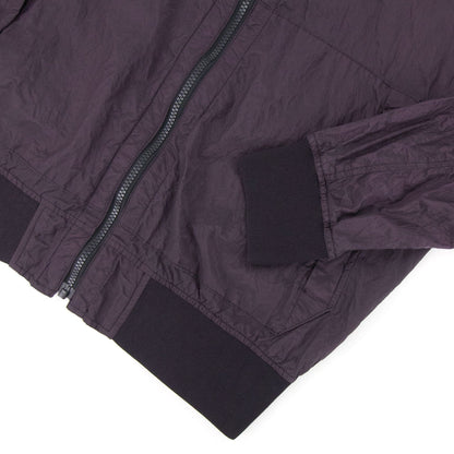 Stone Island Nylon Zip Up Jacket Burgundy V0012