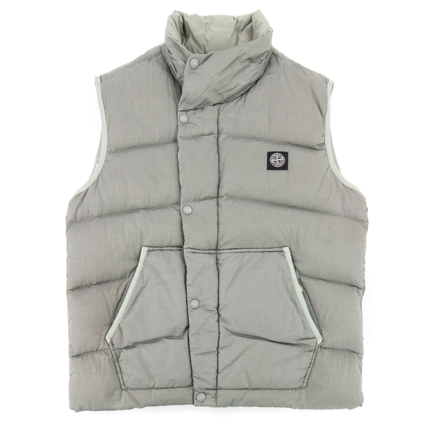 Stone Island Nylon Metal Ripstop Down Vest Grey