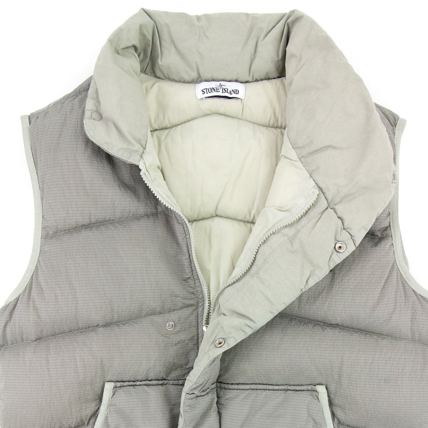 Stone Island Nylon Metal Ripstop Down Vest Grey