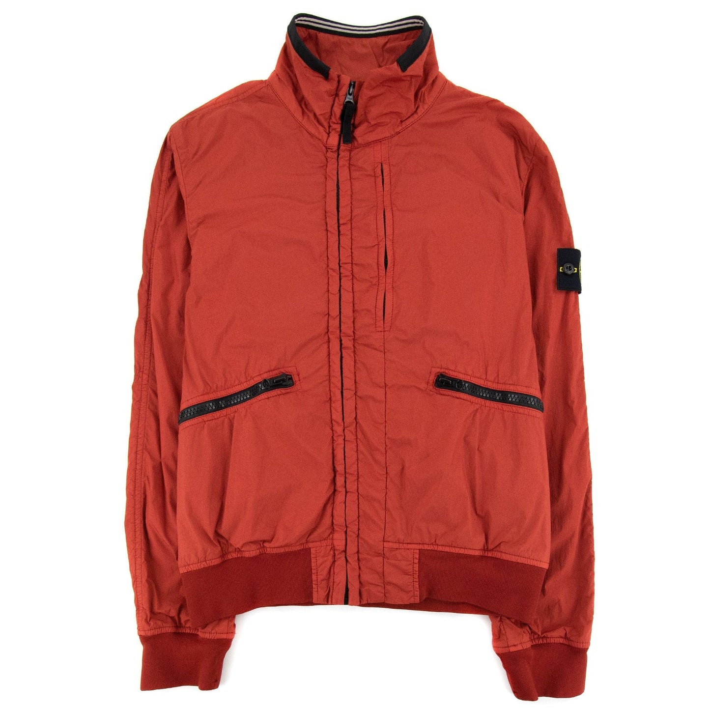 Stone Island Garment Dyed Crinkle Reps Jacket Red V0015
