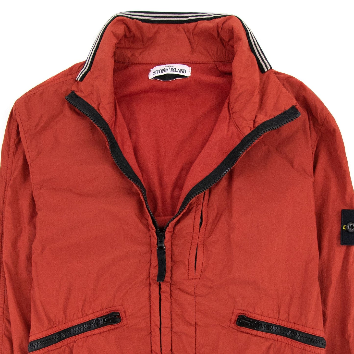 Stone Island Garment Dyed Crinkle Reps Jacket Red V0015