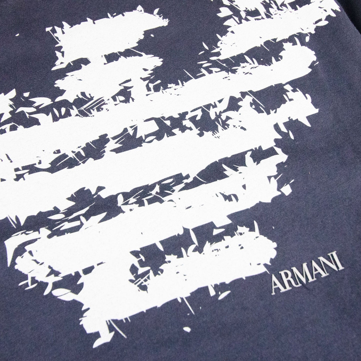 Armani Jeans Eagle Logo T Shirt Navy Blue