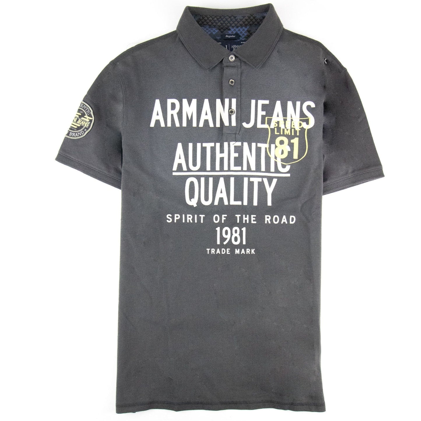 Armani Jeans Spirit Of The Road S/s Polo Grigio Grey