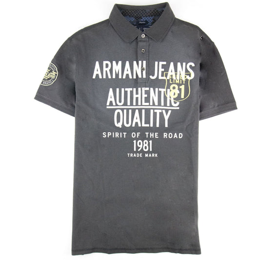 Armani Jeans Spirit Of The Road S/s Polo Grigio Grey