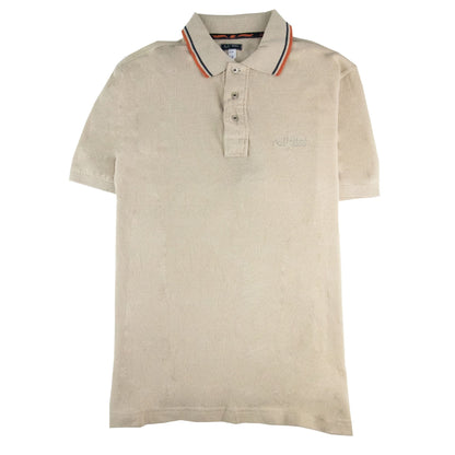Armani Jeans Embroidered Logo S/s Polo Beige