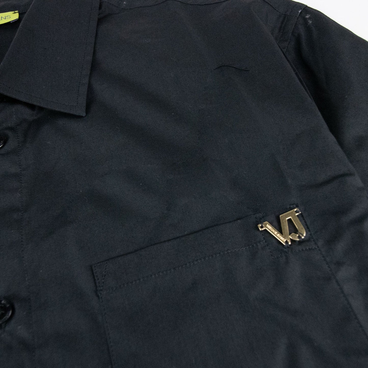 Versace Jeans Logo S/s Popeline Shirt Black