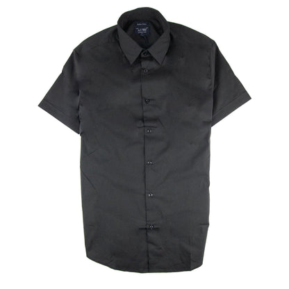 Armani Jeans Logo Italian Fabric S/s Shirt Black