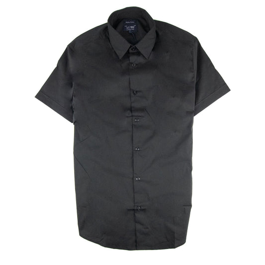 Armani Jeans Logo Italian Fabric S/s Shirt Black