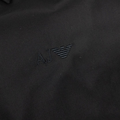 Armani Jeans Logo Italian Fabric S/s Shirt Black