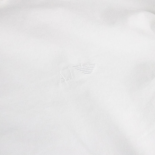 Armani Jeans Aj Embroidered Logo L/s Shirt White