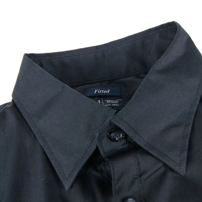 Armani Jeans Fitted L/s Shirt Navy Blue