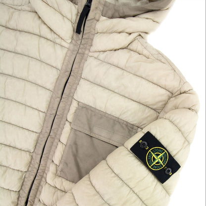 Stone Island Micro Yarn Down Padded Jacket Beige V0090
