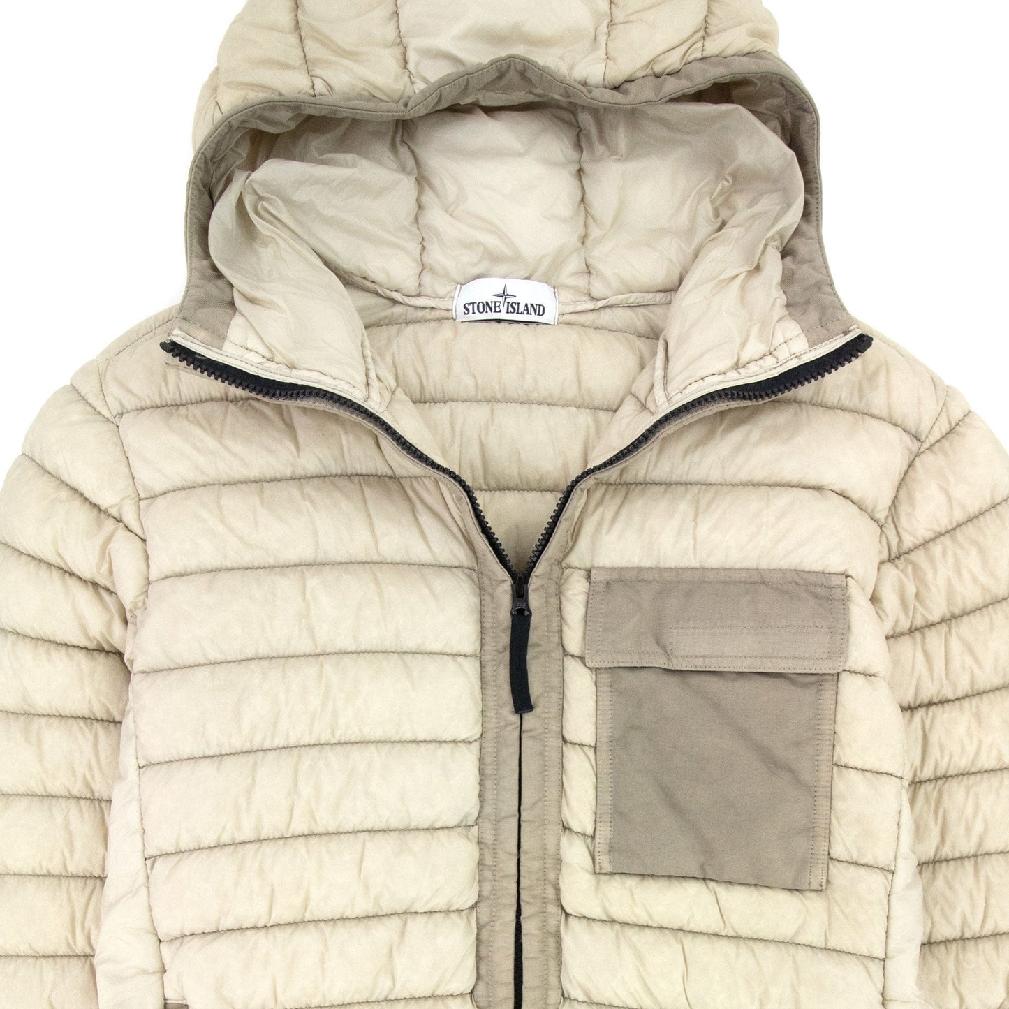 Stone Island Micro Yarn Down Padded Jacket Beige V0090