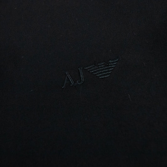 Armani Jeans Aj Embroidered Logo L/s Shirt Black