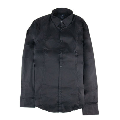Armani Jeans Fitted L/s Shirt Black