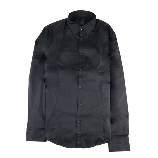Armani Jeans Fitted L/s Shirt Black