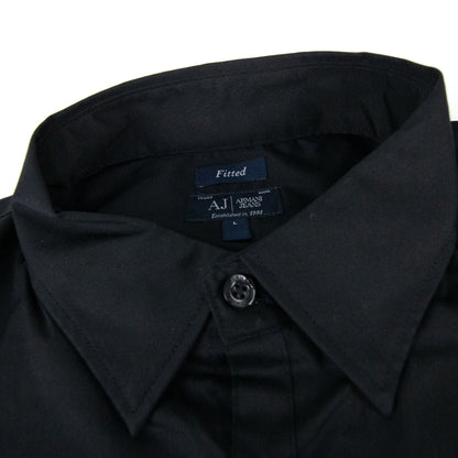 Armani Jeans Fitted L/s Shirt Black
